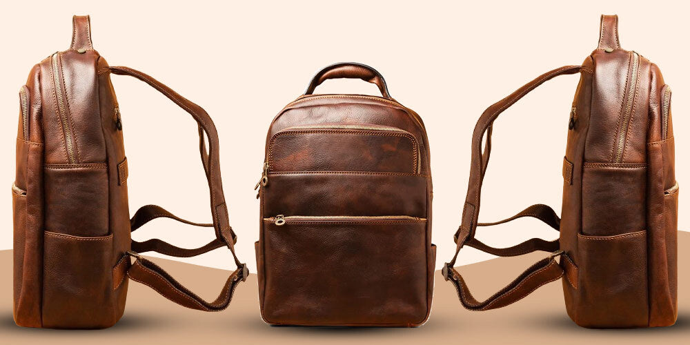 campus leather backpack Genuine Womens / Men's Rucksack Purse LeatherNeo This attractive leather backpack features an exterior with 2 side slash pockets and a front gusset zip pocket Coach Campus Leather Backpack