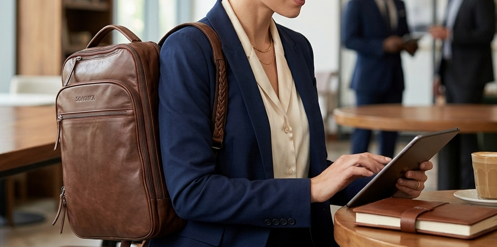 are leather backpacks comfortable Gusti backpack laptop backpack leather backpack women men brown leather Crafted in supple leather ABLE Alem backpack - The
