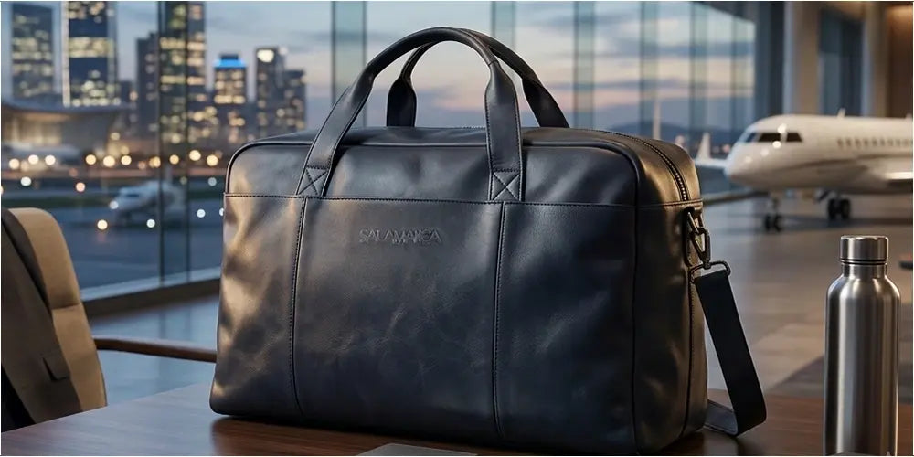leather weekender bag