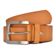 Perforated Casual Belt - Cognac / 30 inch - 75 cm - Belts