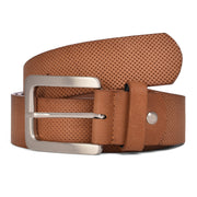 Perforated Casual Belt - Light Brown / 30 inch - 75 cm - 