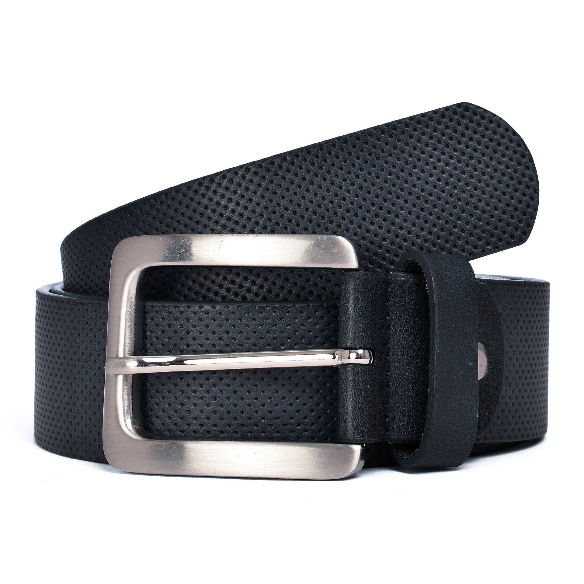 Perforated Casual Belt - Midnight Blue / 30 inch - 75 cm - 