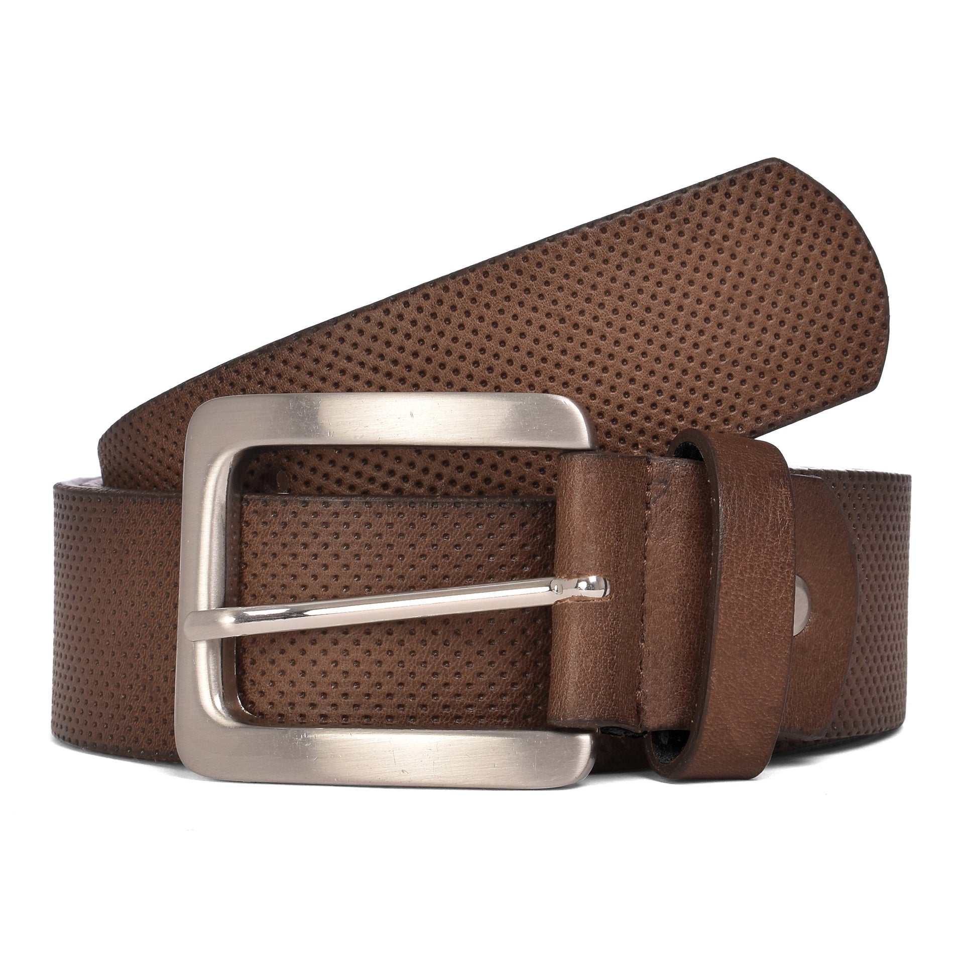Perforated Casual Belt - Mocca / 30 inch - 75 cm - Belts