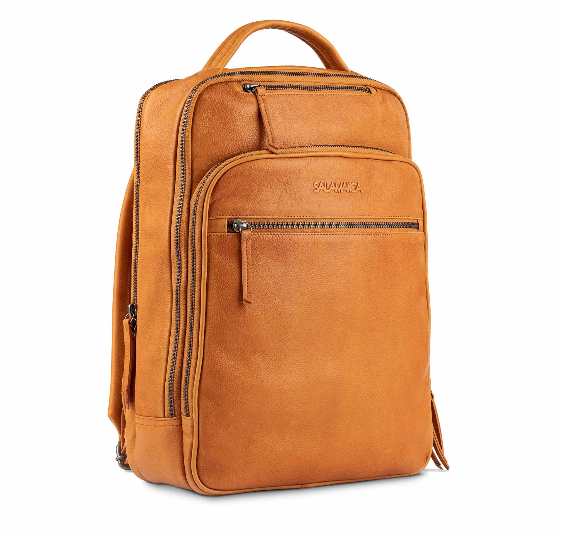 Oliver Blake Backpack - Cognac / Single Compartment - 