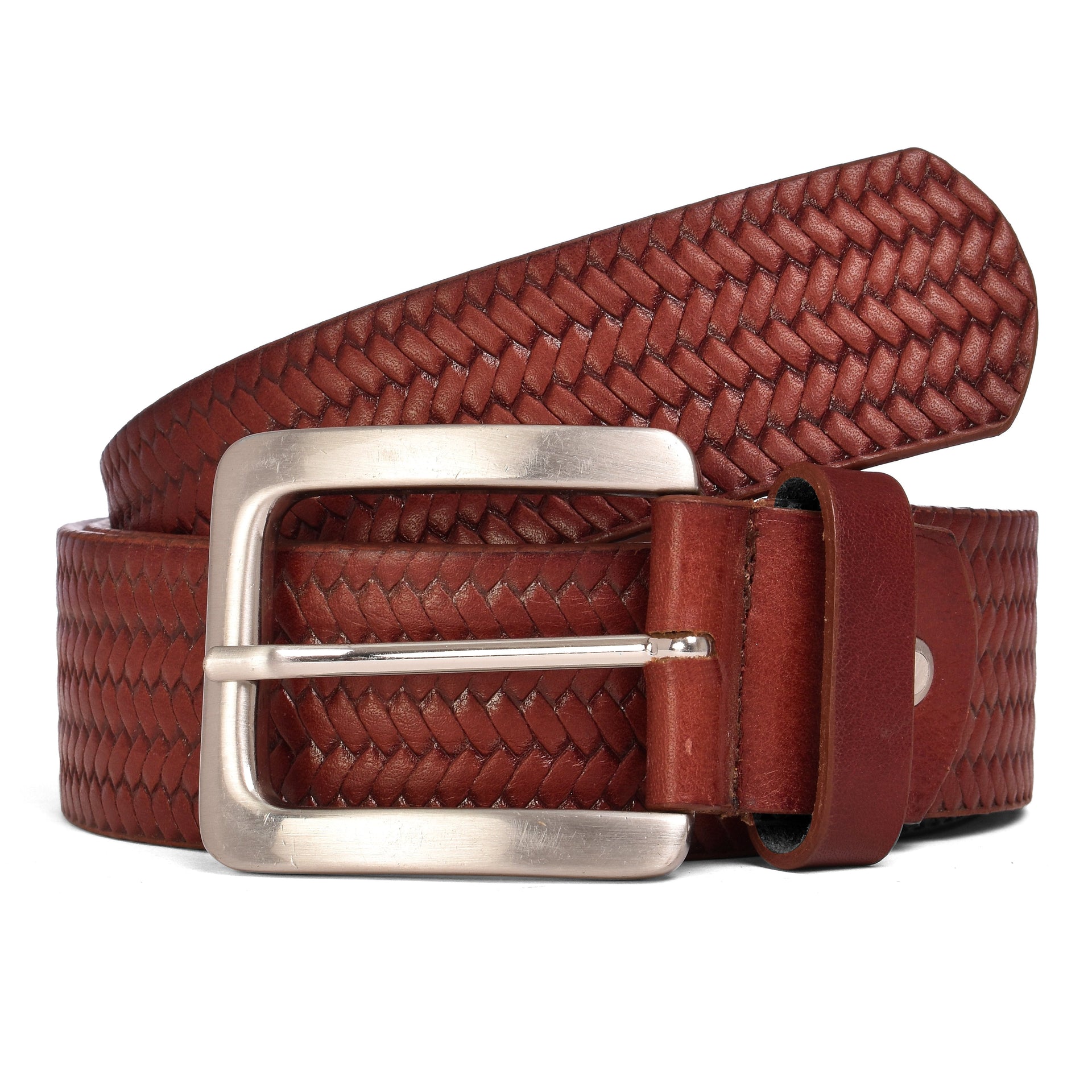 Knitted Celebrity Belt - Bordeaux / 30 inch - 75 cm - Belts