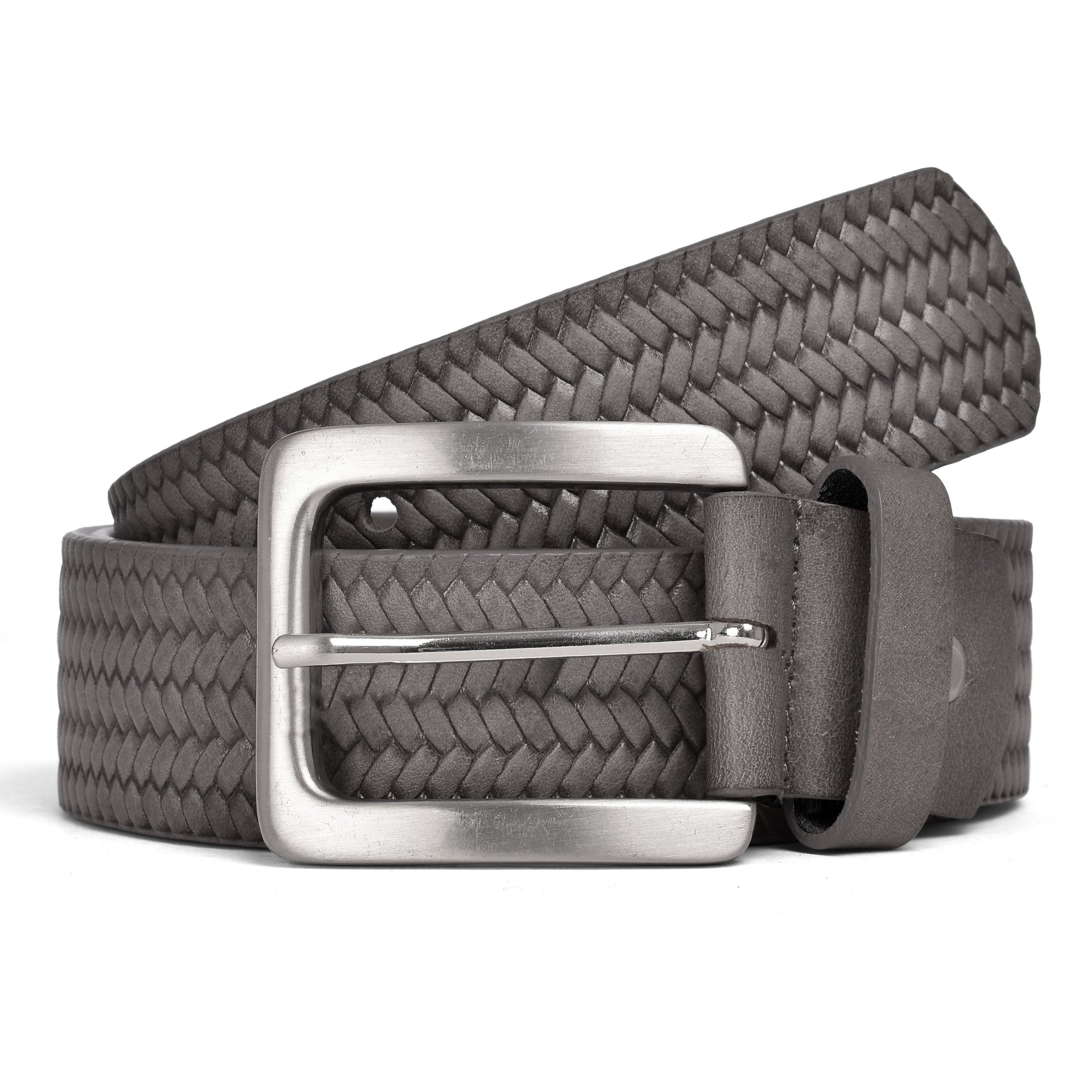 Knitted Celebrity Belt - Elephant Grey / 30 inch - 75 cm - 