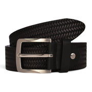 Knitted Celebrity Belt - Royal Black / 30 inch - 75 cm - 